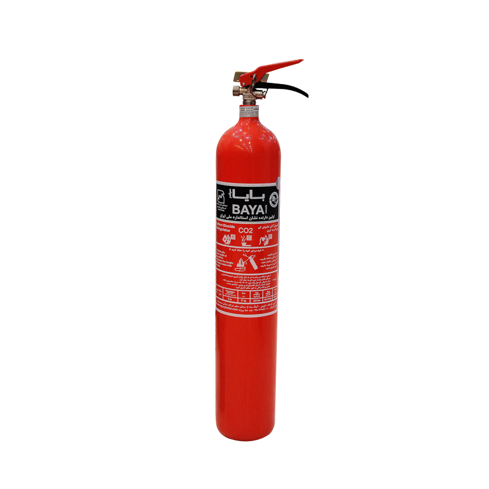 کپسول آتش نشانی دی اکسید کربن (CO2) 6 کیلویی بایا